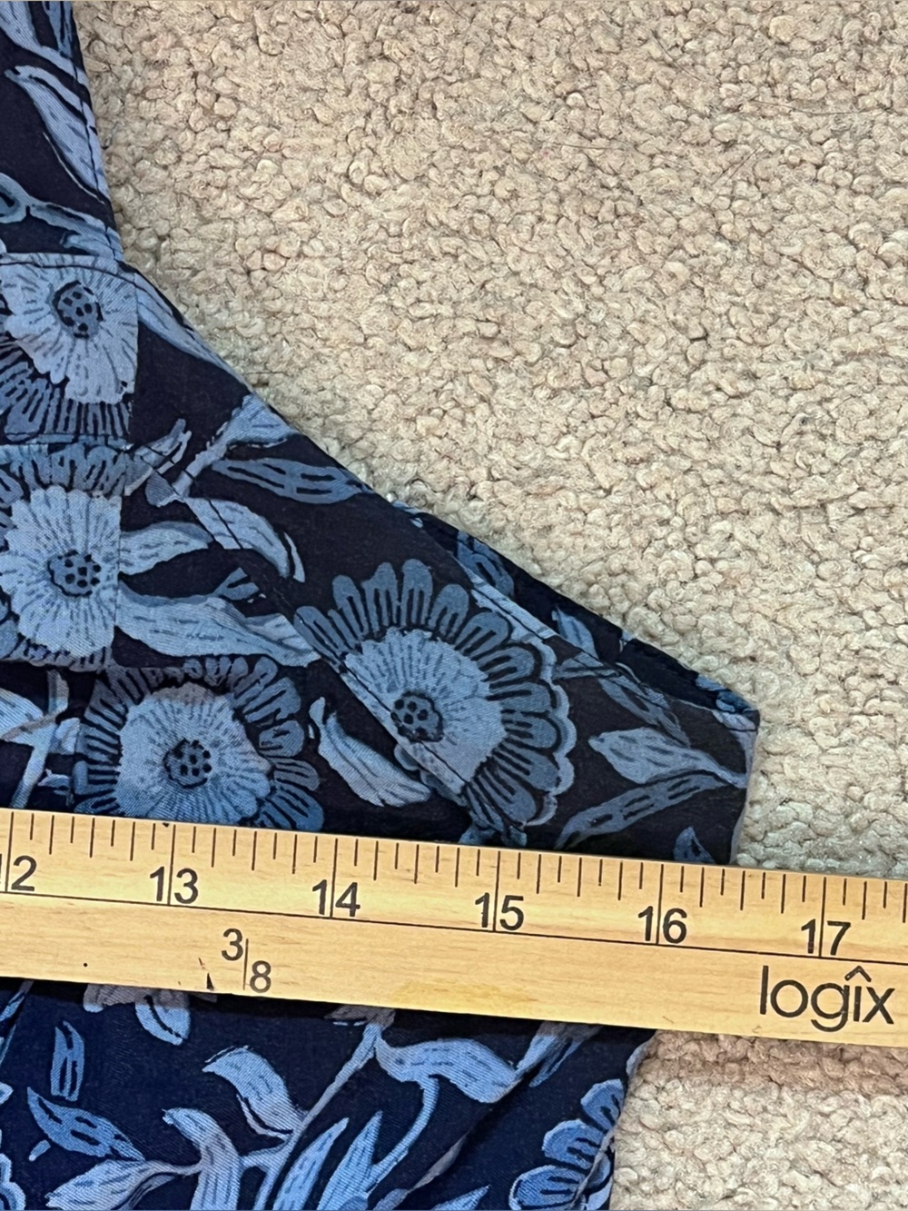 Blue Floral Tiered Maxi Dress Womens Medium Sundress Garden Party Spring Summer - Picture 5 of 7